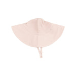 Solid Muslin Rose Smoke Wide Brim Sunhat - Joy