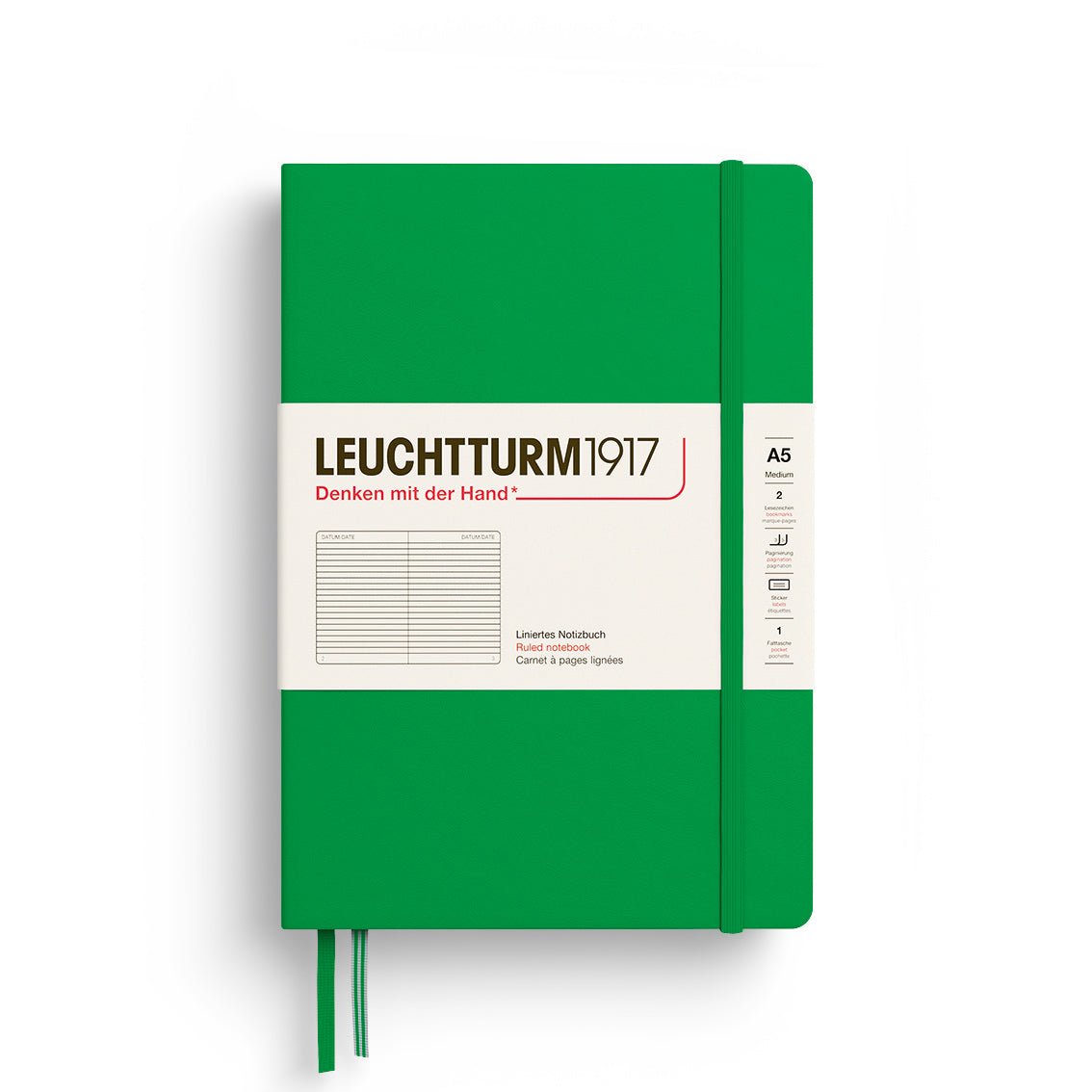 Spring Leaf Medium Hardcover Notebook - Ruled - Joy