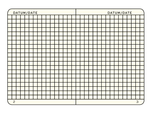 Spring Leaf Medium Hardcover Notebook - Squared - Joy
