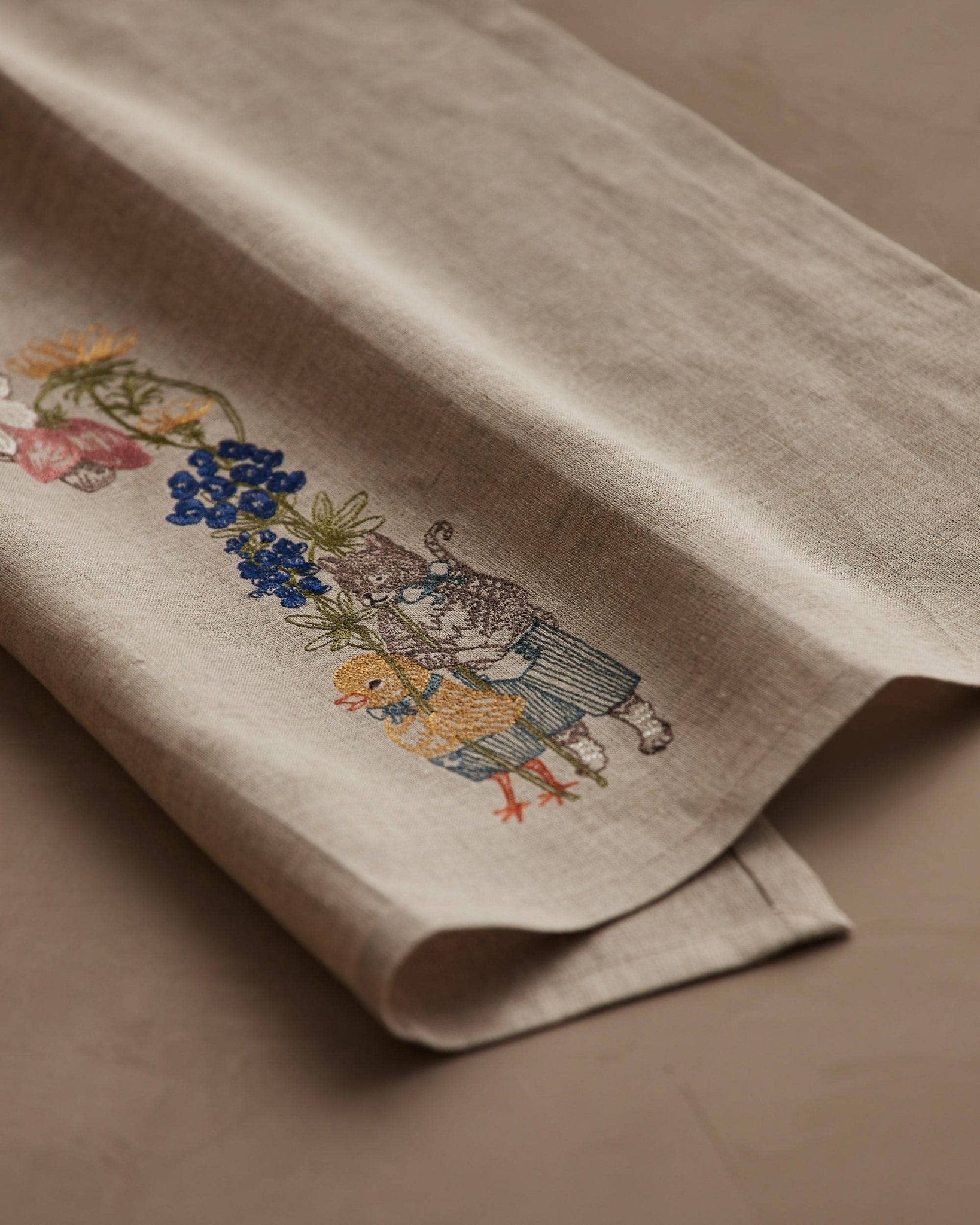 Spring Parade Bluebonnet Tea Towel - Joy