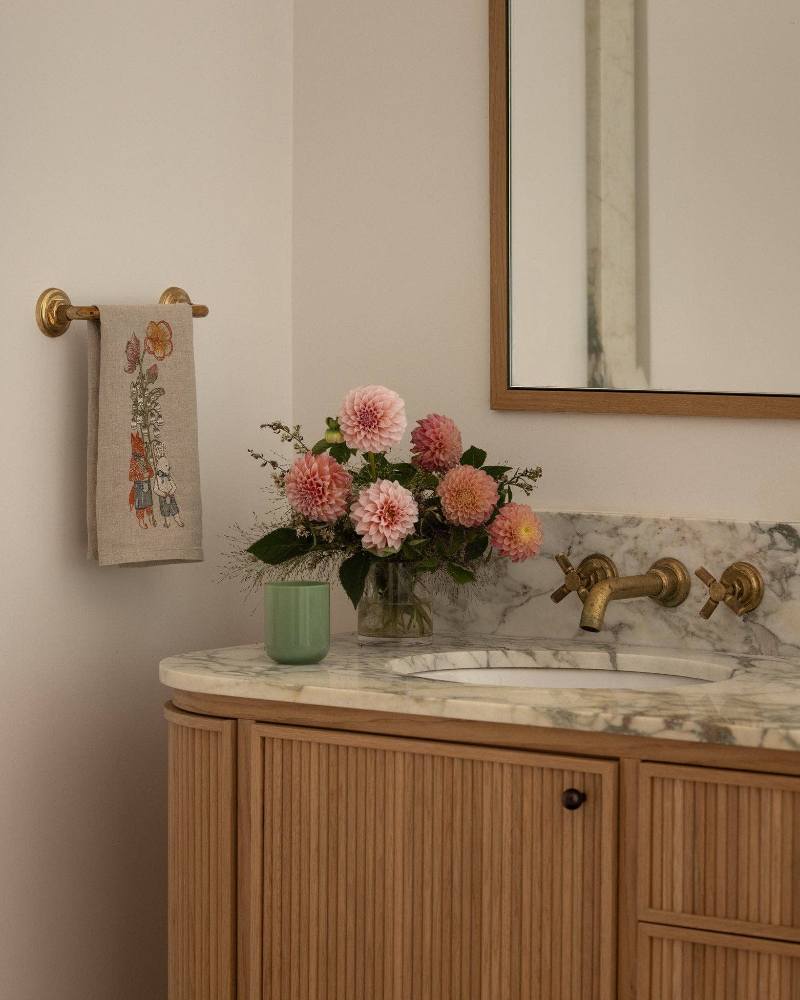 Spring Parade Lily Tea Towel - Joy