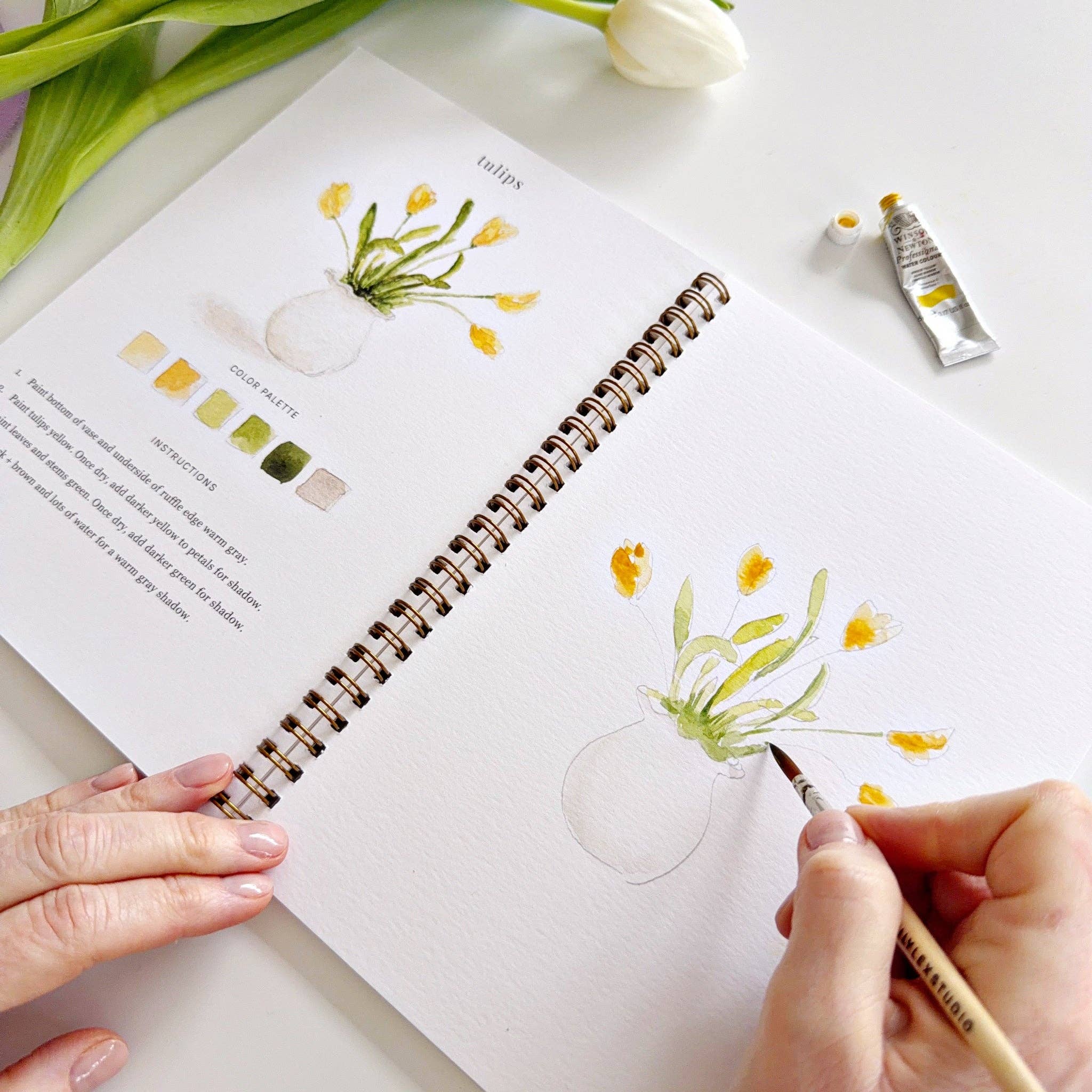 Spring Watercolor Workbook - Joy