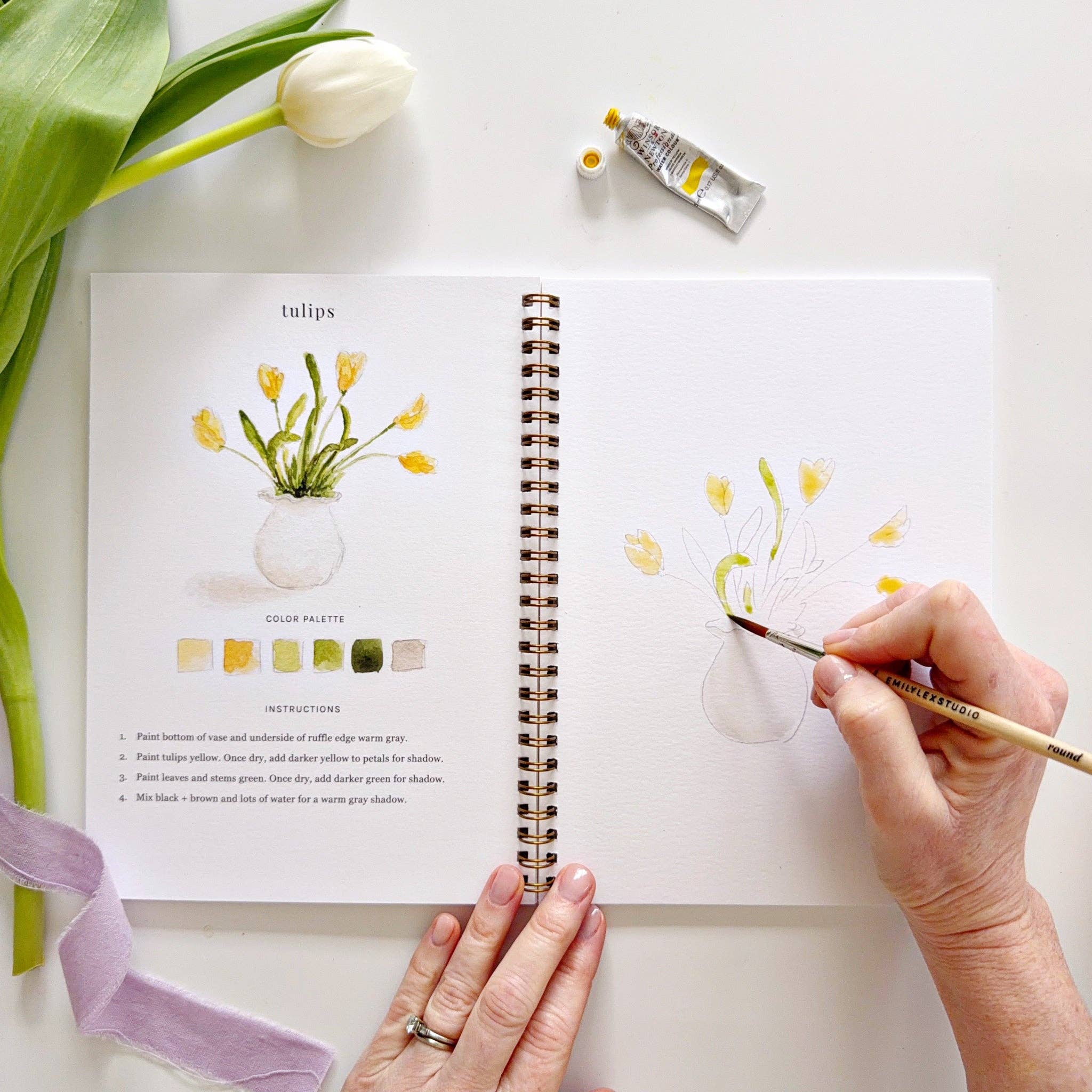 Spring Watercolor Workbook - Joy