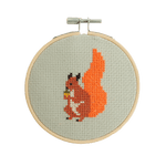Squirrel Cross Stitch Kit - Joy