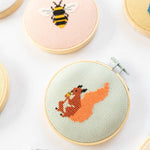 Squirrel Cross Stitch Kit - Joy