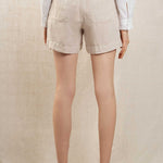 Stefi Woven Shorts - Stone - Joy