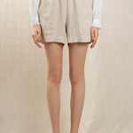 Stefi Woven Shorts - Stone - Joy