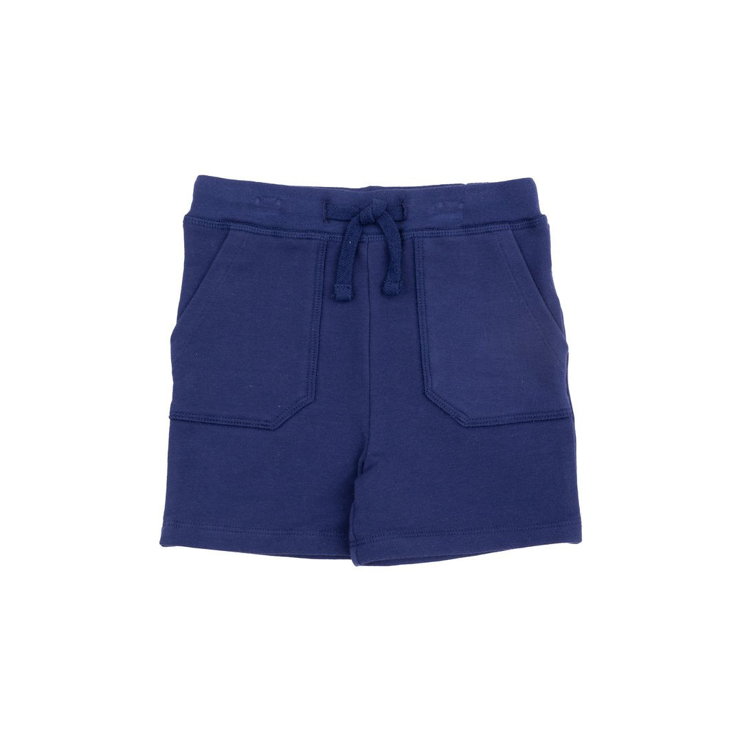Stripe Vintage Navy Rib Shirt & French Terry Short - Joy