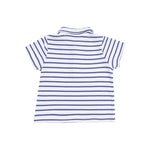 Stripe Vintage Navy Rib Shirt & French Terry Short - Joy