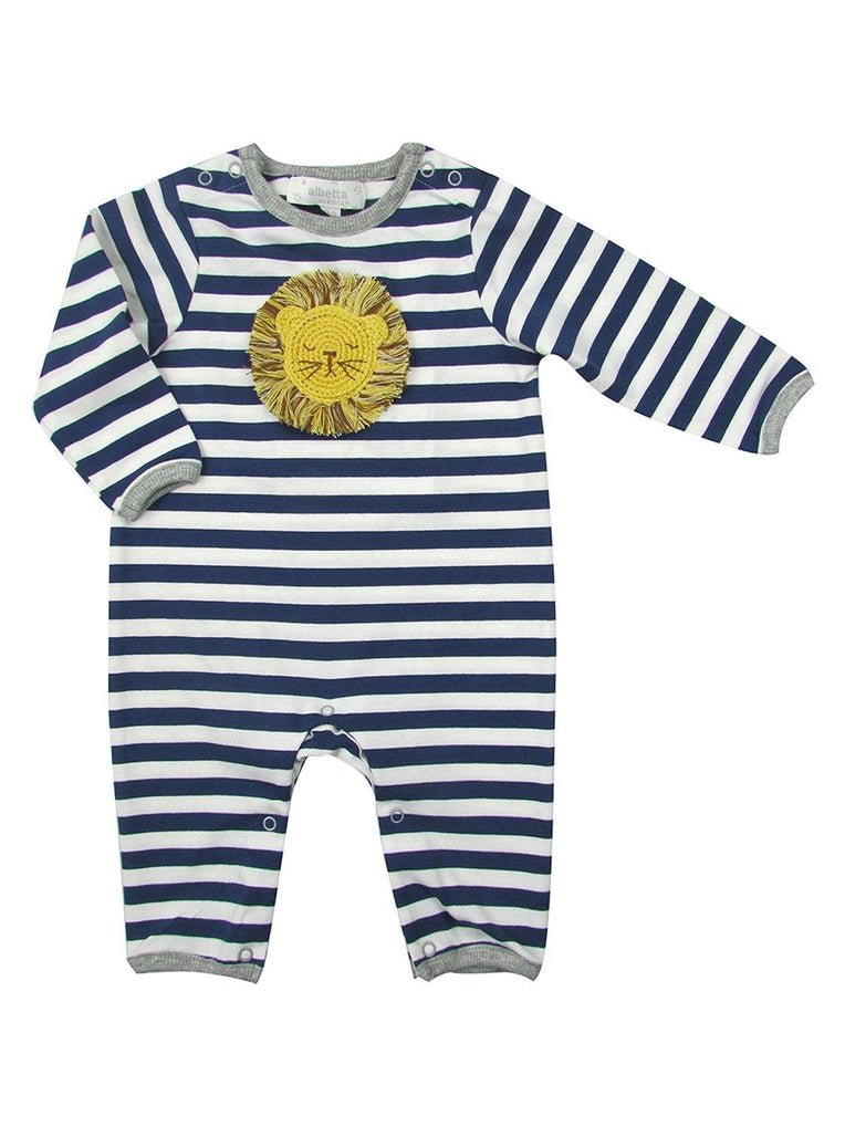 Striped Crochet Lion Babygro 6 - 12M - Joy