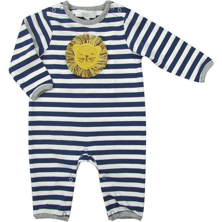 Striped Crochet Lion Babygro 6 - 12M - Joy