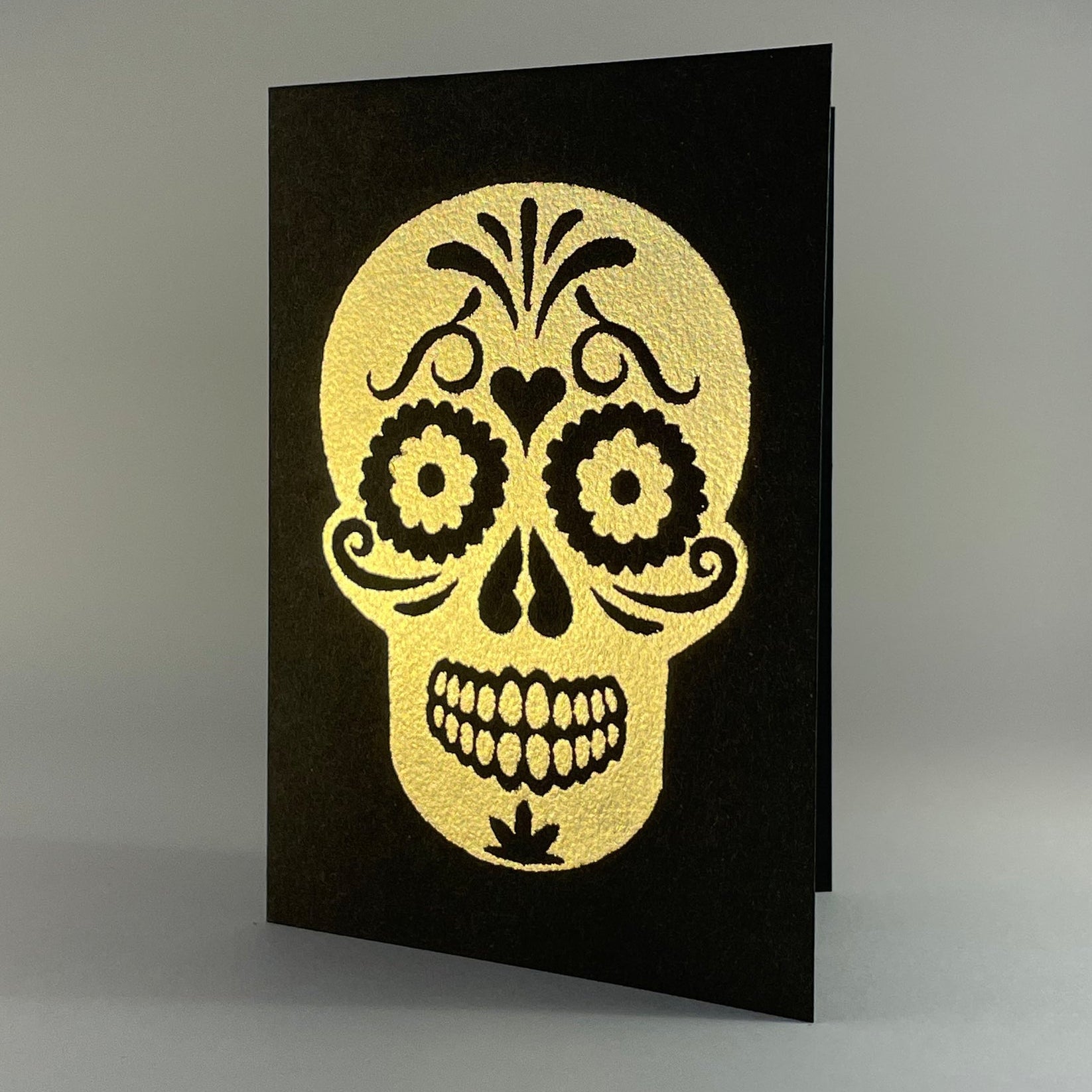 Sugar Skull on Black - Joy Gift Shoppe