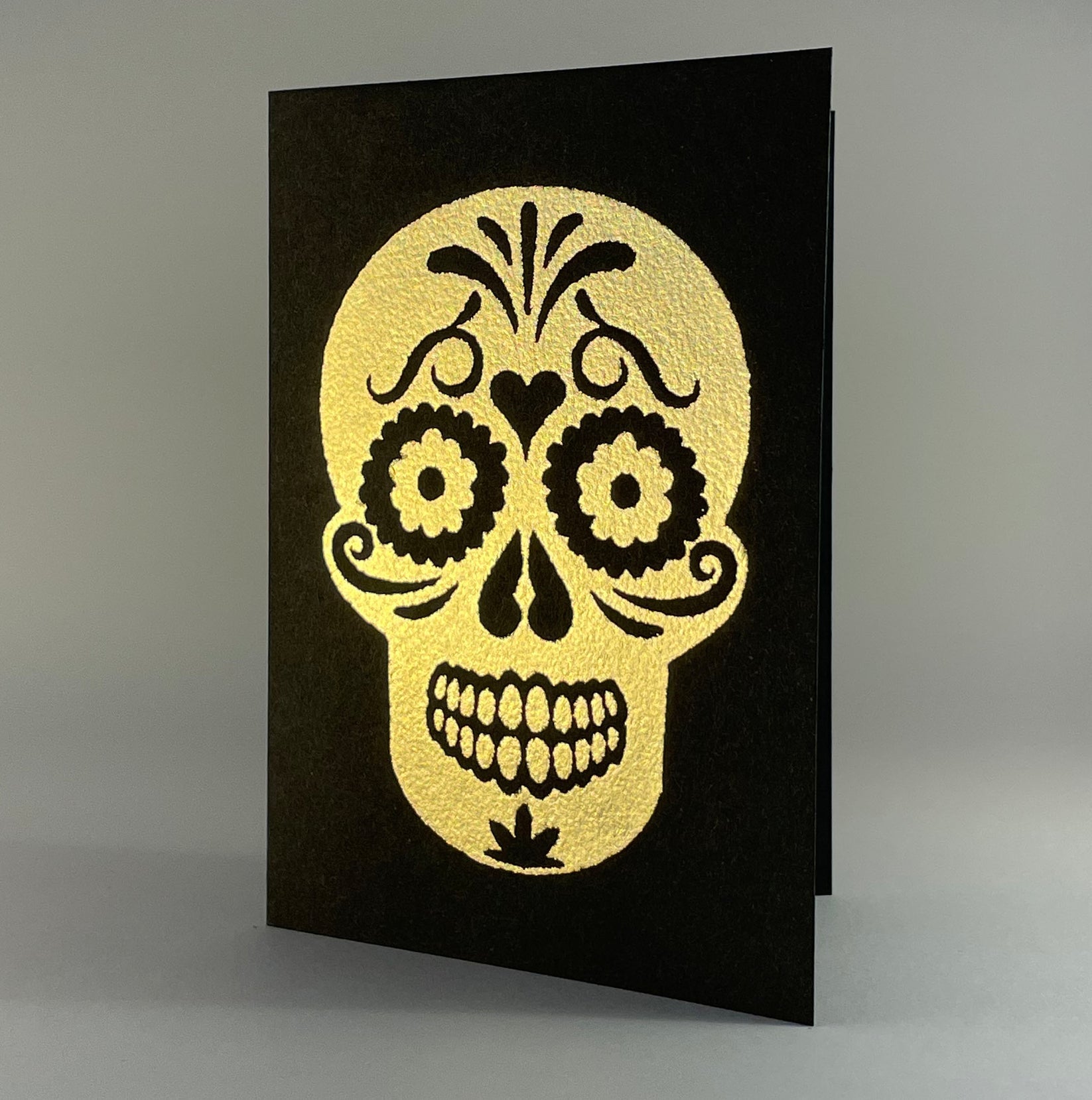 Sugar Skull on Black - Joy Gift Shoppe