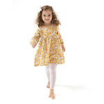 Sweet Amber Floral - Ruffle LS Dress + Ribbed Legging - Joy