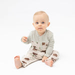 Sweet Brown Bears Rompers - Joy