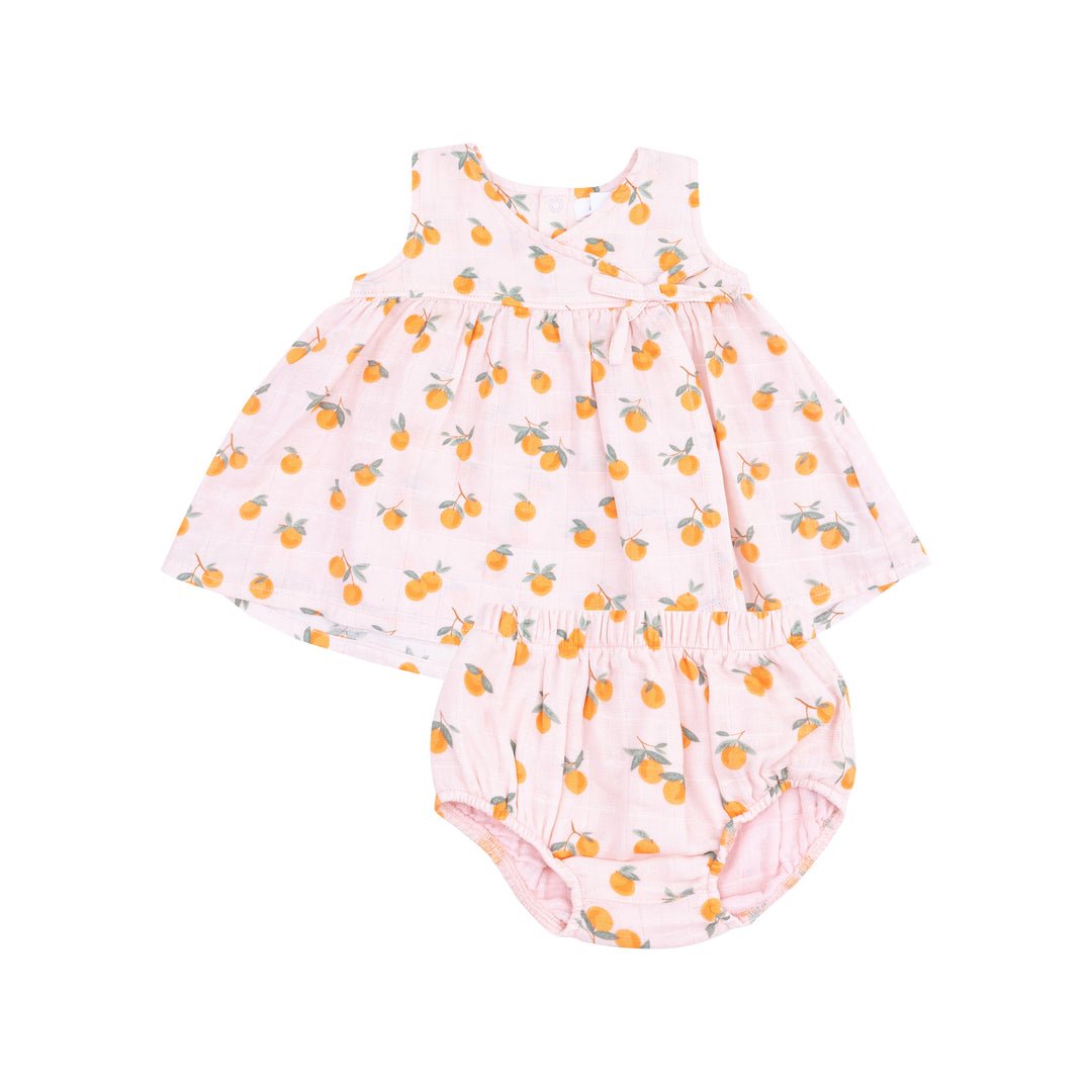 Sweet Clementines Kimono Dress & Bloomer - Joy