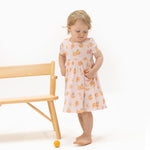 Sweet Peach Twirly Dress with Cartwheel Short - Joy