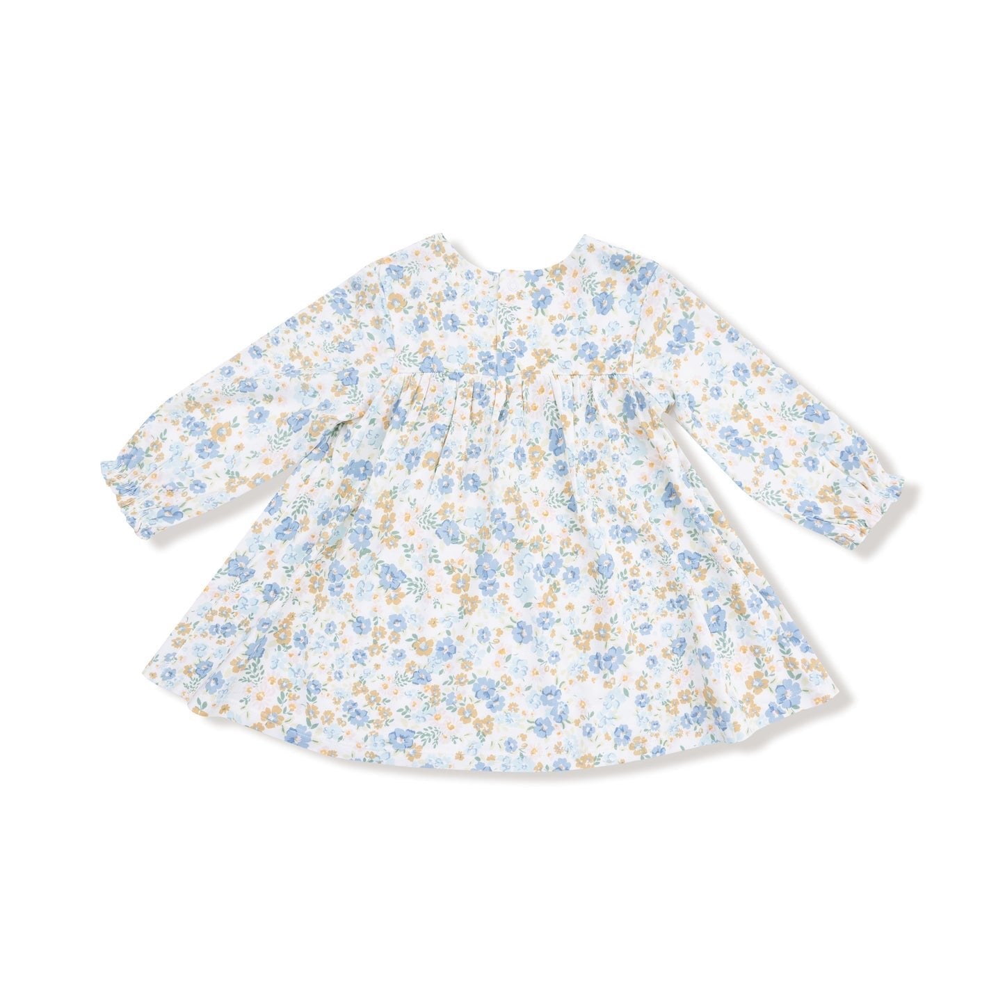 Sweet Rose Calico Smocked Ruffle Long Sleeve Dress + Legging - Joy