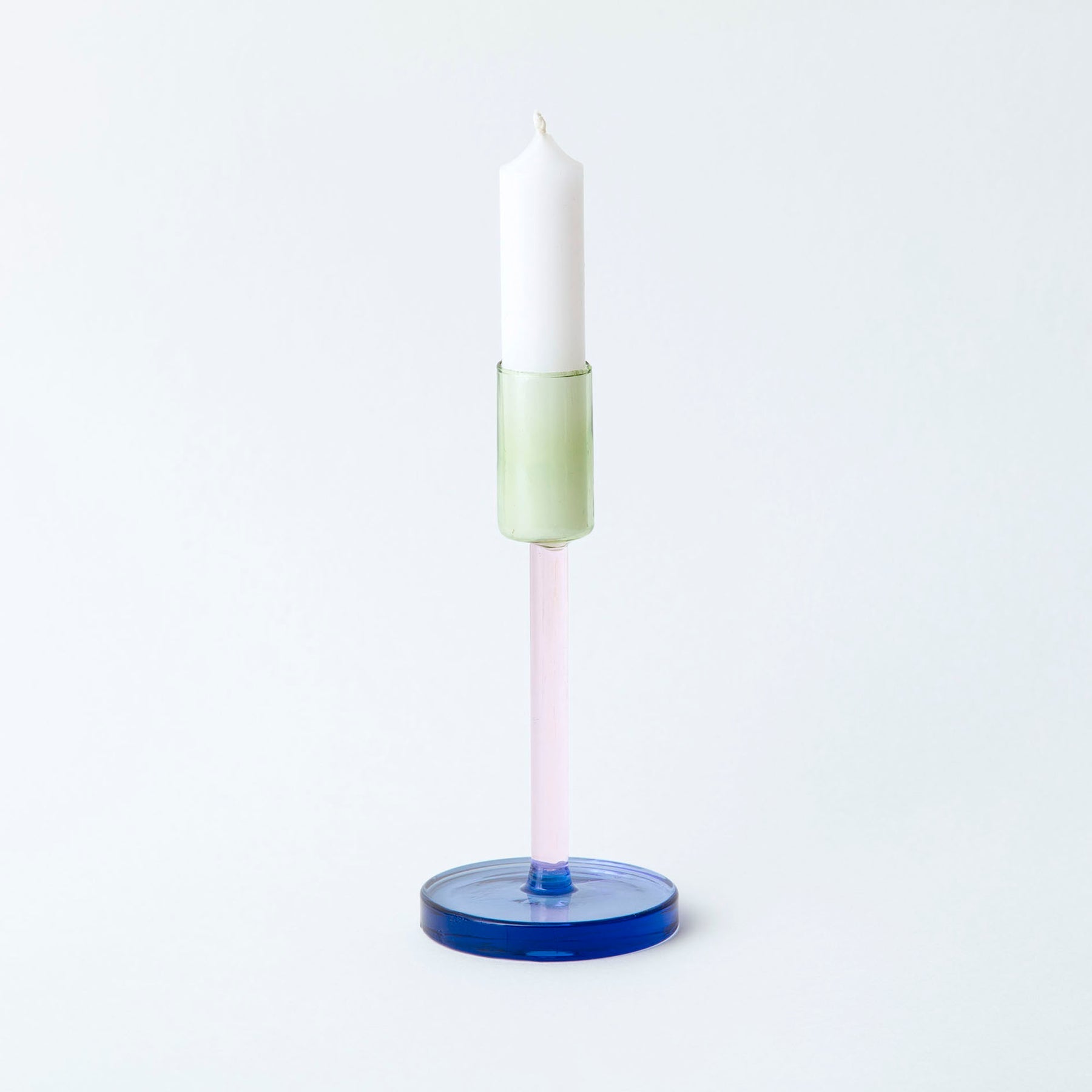 Tall Glass Candle Holder - Joy Gift Shoppe