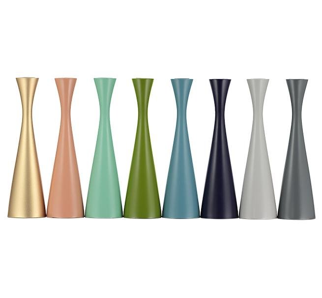 Tall Wooden Candleholders - Joy
