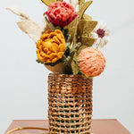 Tall Woven Vase with Glass Insert - Joy Gift Shoppe