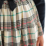 Tannen Plaid Velour & Tulle LS Twirl Dress | 18 - 24M - Joy