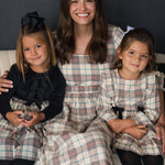 Tannen Plaid Velour & Tulle LS Twirl Dress | 4T - Joy