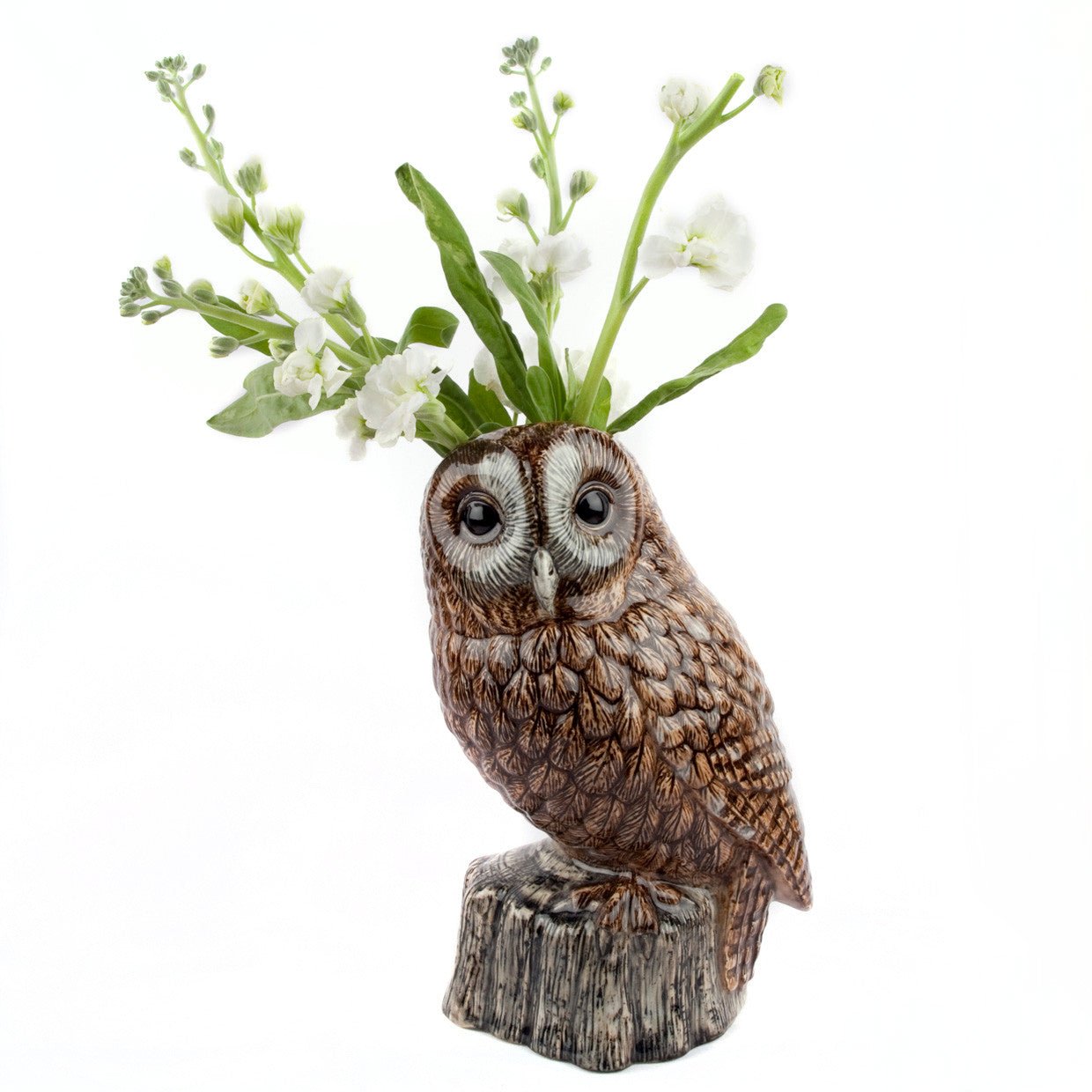 Tawny Owl Flower Vase - Joy