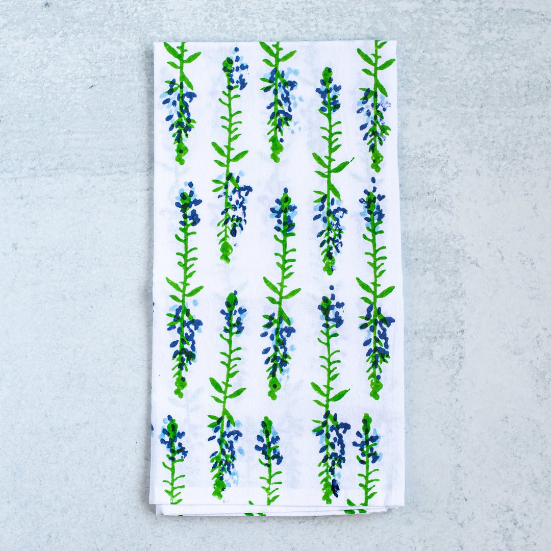 Tea Towel - Bluebonnets - Joy