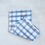 Tea Towel - Plaid, Navy & Uniform Blue - Joy