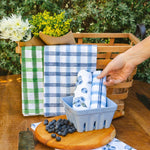 Tea Towel - Plaid, Sage & Vine - Joy