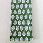 Tea Towel - Poinsettia, Evergreen & Uniform Blue - Joy