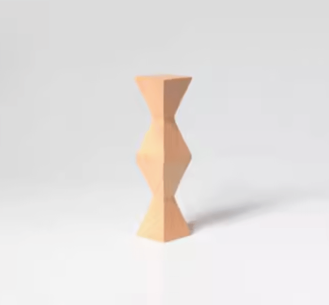 The Endless Column Medium Wood Sculpture: Beech - Joy