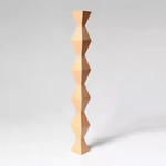 The Endless Column Medium Wood Sculpture: Beech - Joy