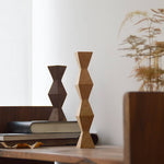 The Endless Column Small Wood Sculpture: Black Walnut - Joy