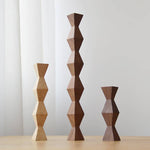 The Endless Column Small Wood Sculpture: Black Walnut - Joy