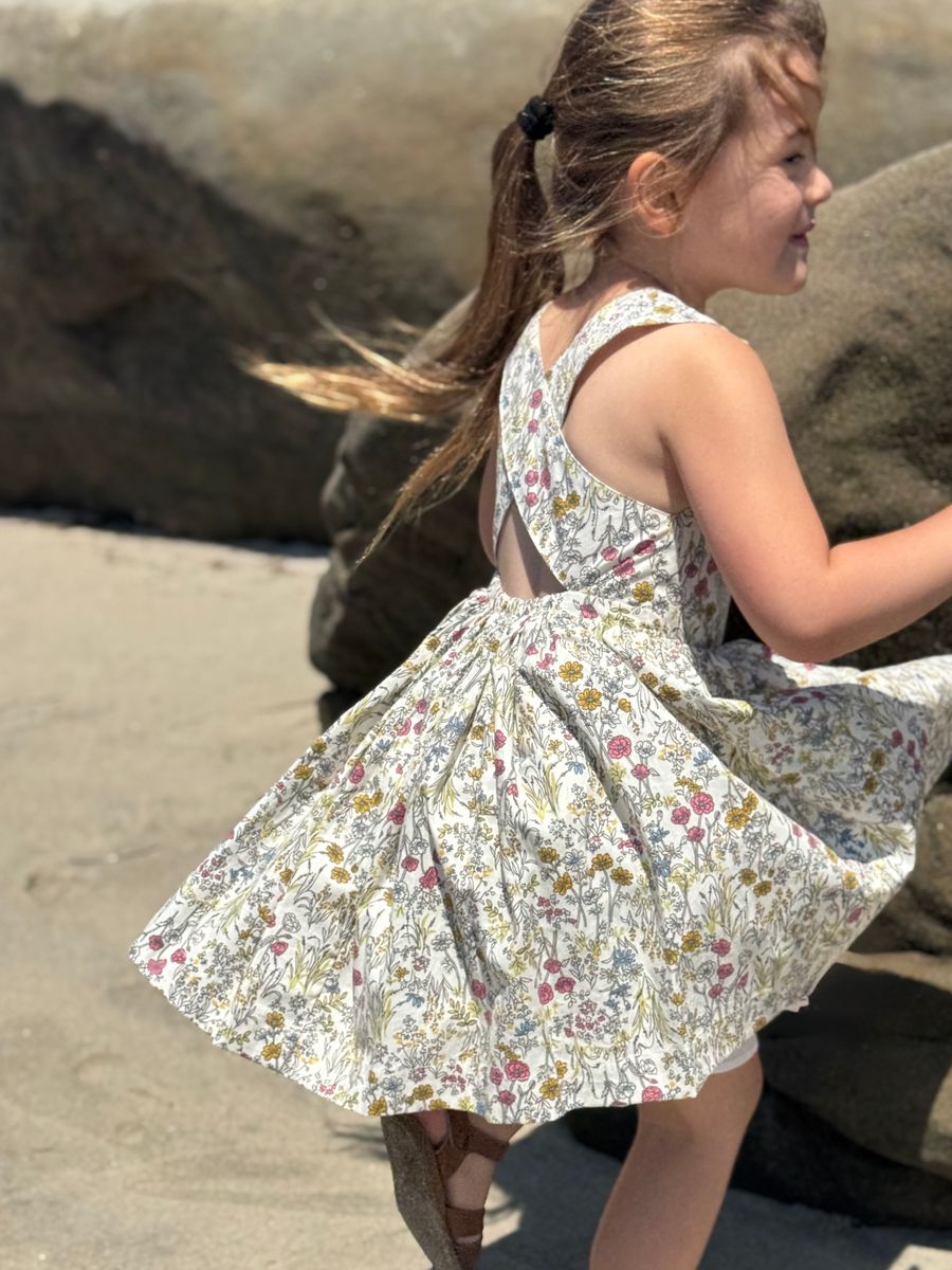 Tilly Dress - Yellow Meadow Floral - Joy