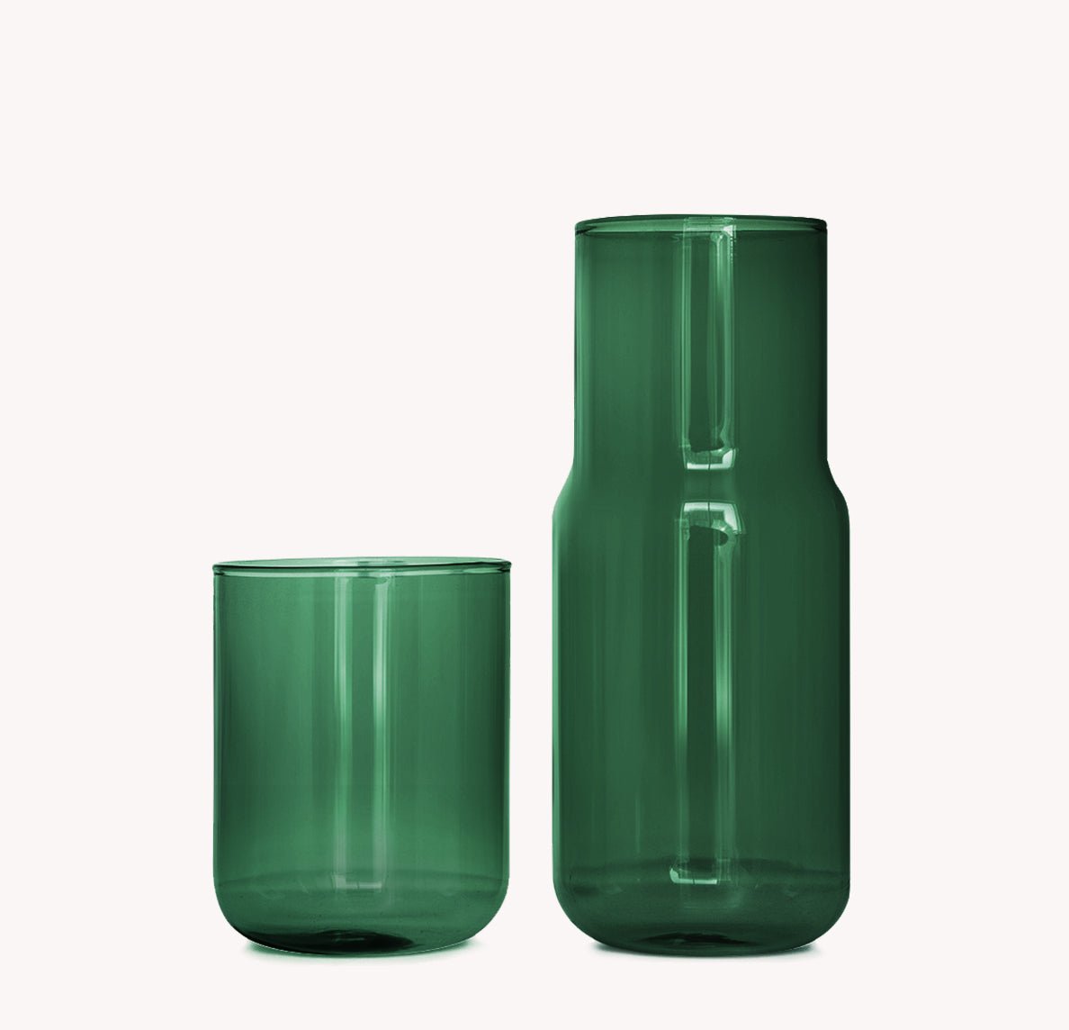 Tinted Glass Carafe - Forest - Joy Gift Shoppe