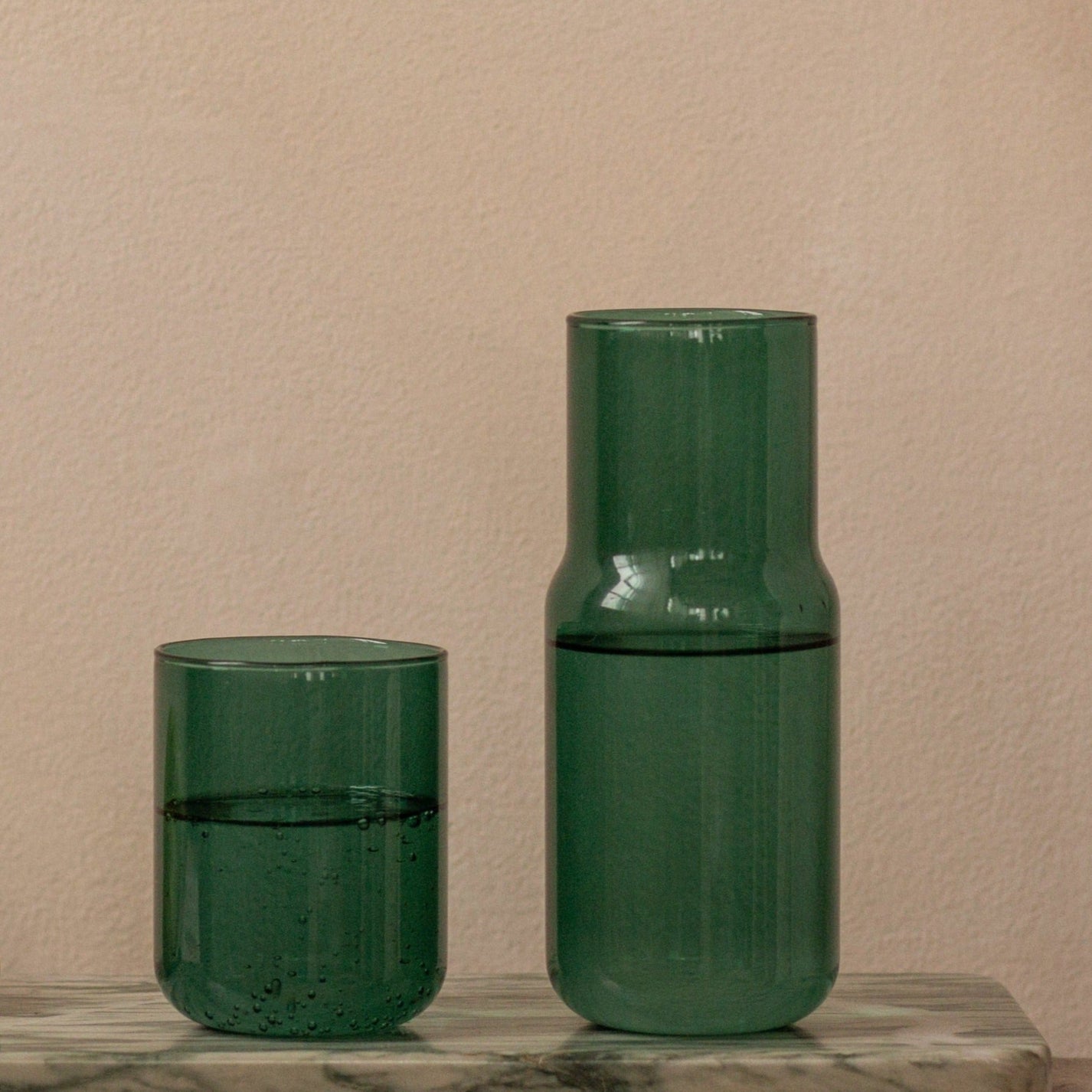 Tinted Glass Carafe - Forest - Joy Gift Shoppe