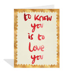 To Know You - Joy Gift Shoppe