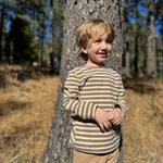 TOBY Brown/Cream Stripe Tee - Boys - Joy