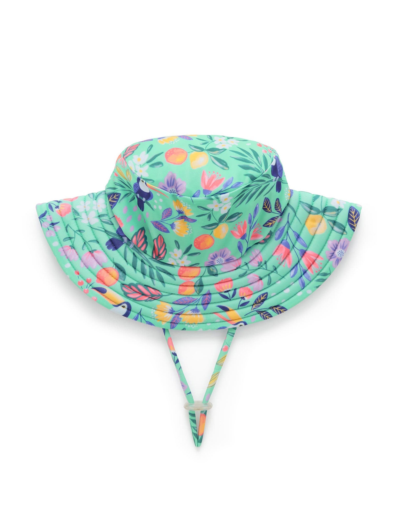 Toucan Print Broad Brim Swim Hat - Joy Gift Shoppe