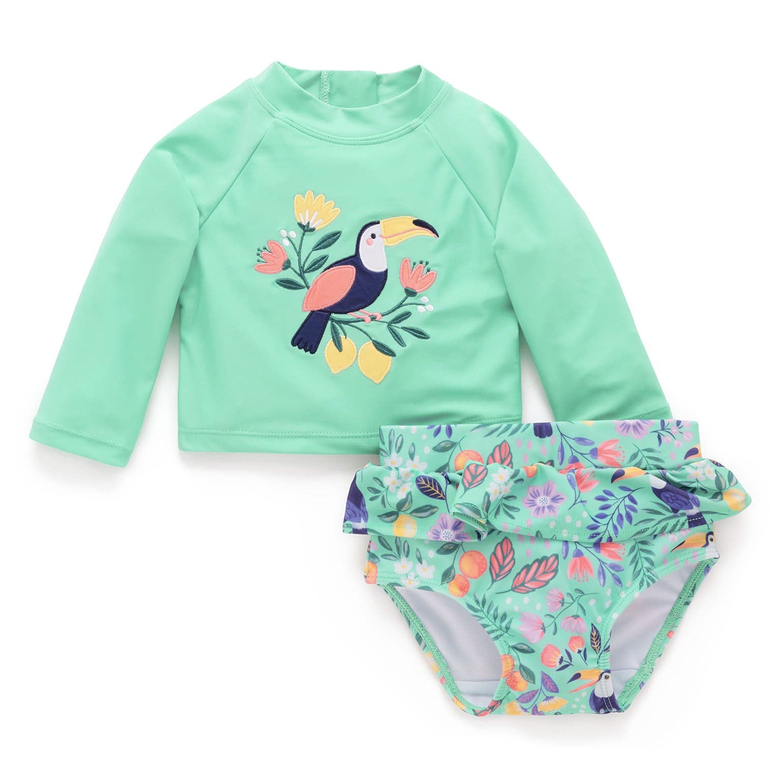 Toucan Print L/S Rashie Set - Joy Gift Shoppe