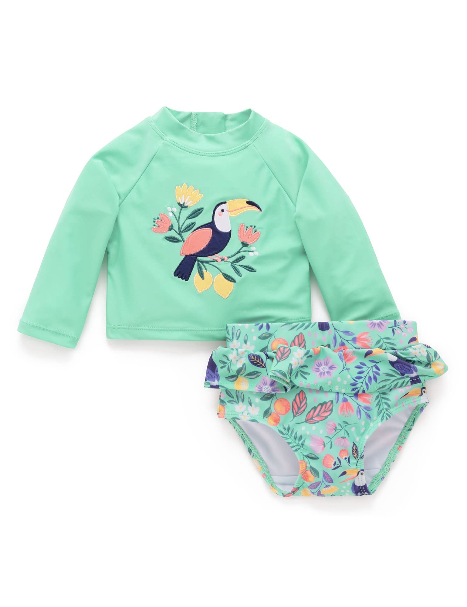 Toucan Print L/S Rashie Set - Joy Gift Shoppe