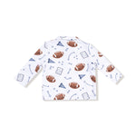 Touchdown Time - Navy Polo LS Shirt - Joy