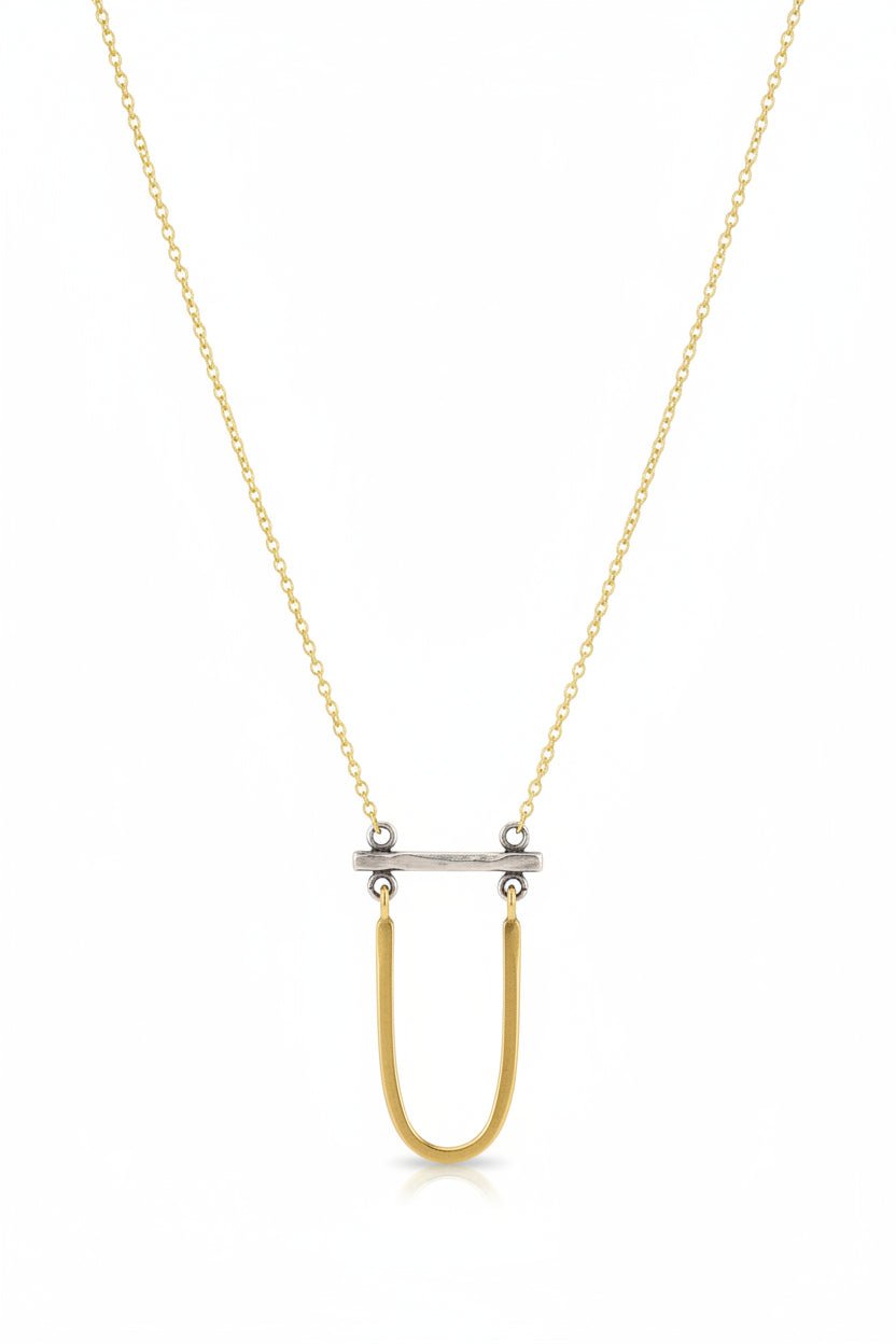 Trapeze Pendant Necklace, Gold Filled - Joy Gift Shoppe