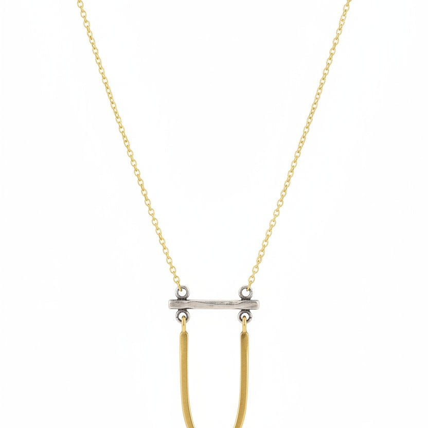 Trapeze Pendant Necklace, Gold Filled - Joy Gift Shoppe