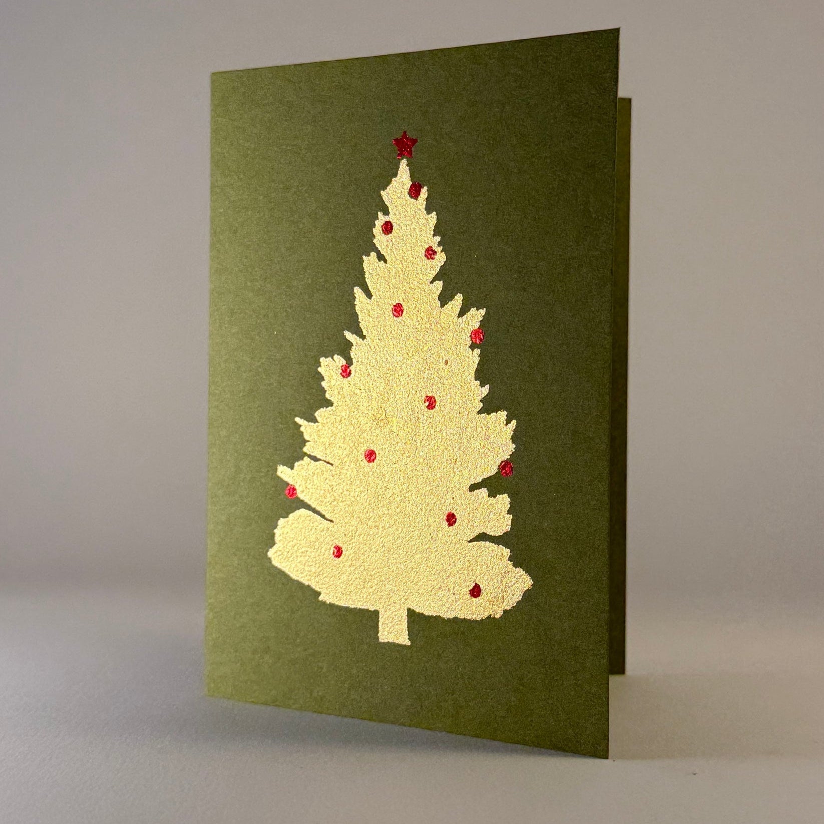 Tree with Ornaments on Jelly Bean Green - Joy Gift Shoppe