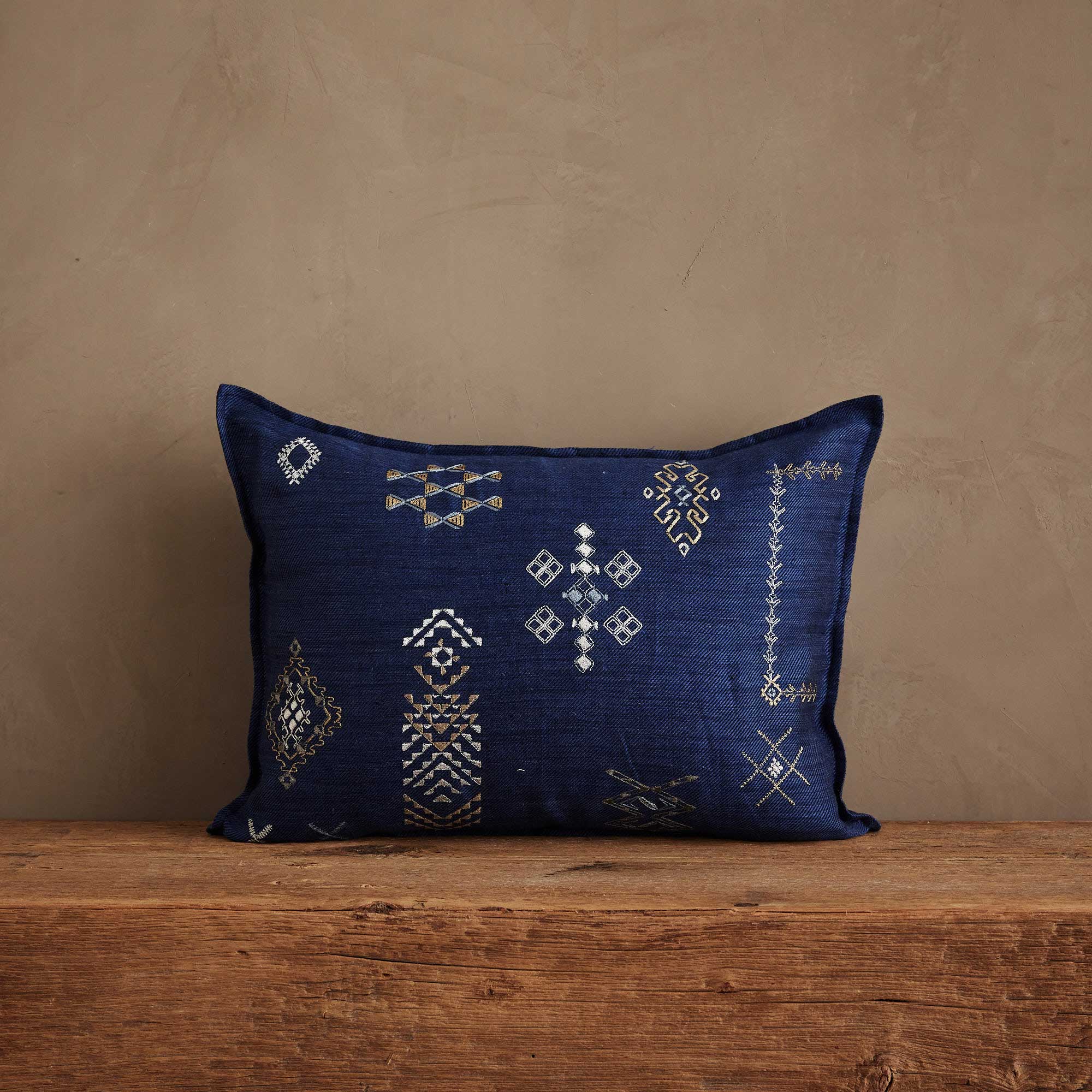Tumbleweed Indigo Pillow - Joy