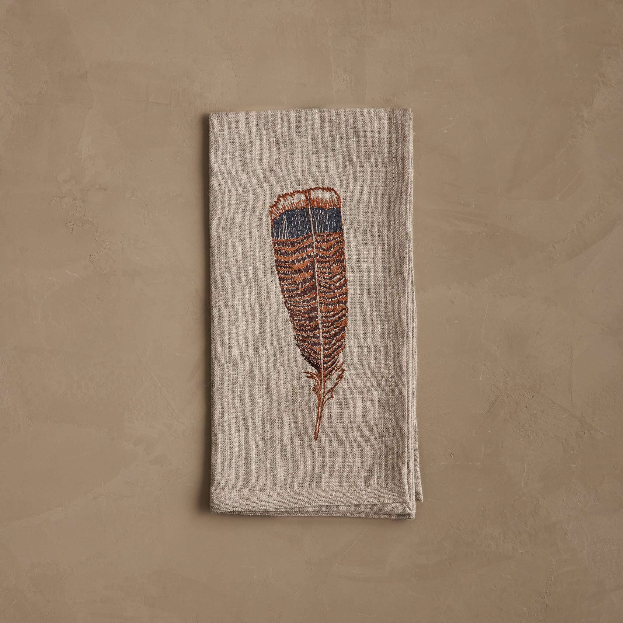 Turkey Feather Dinner Napkin - Joy Gift Shoppe